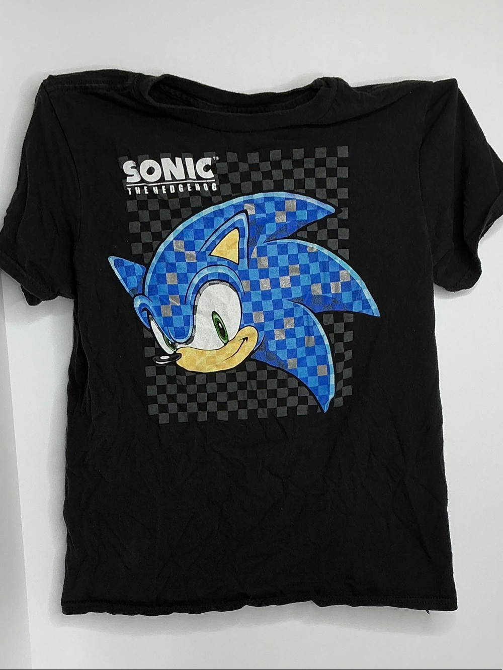 Sonic the Hedgehog Boys' Black Short Sleeve Graphic Tee